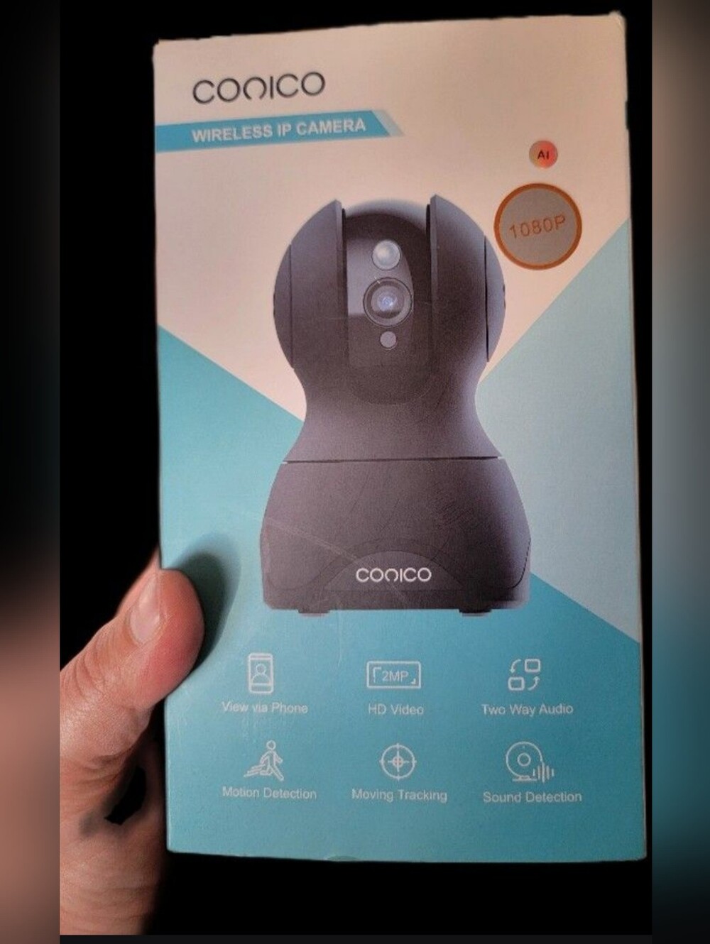 Conico Wireless IP Camera in Black 1080P - New In Box